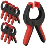Relaxdays Klemmzwingen 8er Set, 7cm Spannweite, 13kg Spannkraft, rutschfeste Griffe,