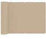 vidaXL Balkon Sichtschutz 180 x 300 cm Stoff mit PU-Beschichtung Beige