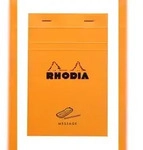 Rhodia 10x Gehefteter Block Rhodia, Message N&deg;140 11x17 cm, 80 Blatt 90g, mit