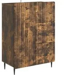 vidaXL Sideboard Ger&auml;ucherte Eiche 66 x 34,5 x 91,5 cm Holzwerkstoff