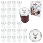 25er Set Sturzglas 435ml Einmachglas + TO-Deckel 82 Alois Hirsch + Heft