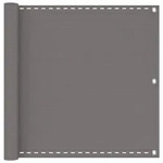 vidaXL Balkonsichtschutz Hellgrau 90 x 500 cm HDPE und Aluminium