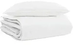 vidaXL Winterbettdecke mit Kissen 2 pcs Wei&szlig; Daunenfeder