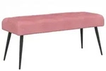 vidaXL Bank mit Knopfheftung Rosa 110 x 40 x 46 cm Samt