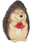 Relaxdays Gartenfigur Igel, wetterfeste Gartendeko, HBT: 15 x 10,5 x 10,5 cm,
