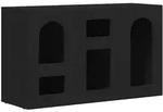 vidaXL Sideboard Schwarz 100 x 35 x 59 cm Holzwerkstoff