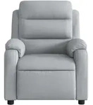 vidaXL Massagesessel Hellgrau Stoff