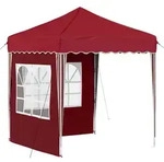 vidaXL Pop-up Partyzelt 195 x 195 x 245 cm Bordeauxrot Oxford-Stoff