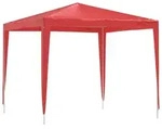 vidaXL Party-Zelt 250 x 250 x 240 cm Rot PE und Stahl