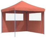 vidaXL Party-Zelt 292 x 292 x 315 cm Terrakotta Oxford-Stoff