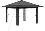 vidaXL Gazebo ohne Seitenwand Hellgrau und Anthrazit