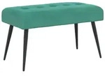 vidaXL Bank mit Knopfheftung T&uuml;rkis 80 x 40 x 46 cm Samt