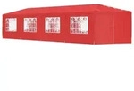 vidaXL Party-Zelt 1200 x 300 x 255 cm Rot PE und Stahl