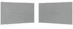 vidaXL Partyzelt-Seitenteil 2 Stk. 400 x 195 cm Hellgrau PE und Stahl
