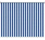 vidaXL Au&szlig;enrollo 90% UV-Block Blau-wei&szlig; gestreift 120 x 230 cm HDPE