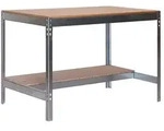 SimonRack Arbeitstisch f&uuml;r Werkstatt, 910x610 mm, Tragf&auml;higkeit 400 kg, Verzinkt -