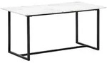 KADIMA DESIGN Esszimmertisch 160x80x76 cm K&uuml;chentisch Wei&szlig; in Marmor-Optik...