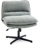 Drehstuhl Schneidersitz / Loungesessel Criss Cross 20 Stoff salbei hjh LIVING