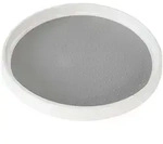 Intirilife 360 Grad Drehteller in Wei&szlig; - Grau - 29.5 x 3 cm -Rutschfeste...