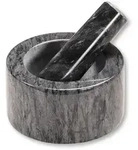 KESPER M&ouml;rser mit Schlegel, Marmor, grau 8x13x13cm
