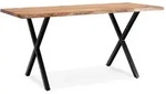 B&uuml;rotisch Massivholz Gro&szlig; | 160x80 Akazie Schreibtisch | Goldbraun-Schwarz 