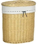 HOMCOM - W&auml;schekorb - 51L x 38B x 57H cm - natur