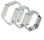 Schneider - Tortenring "Sechseck", Edelstahl, 200 x 50 mm