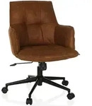 Home Office Stuhl / Drehstuhl SOLAO LIFE Stoff braun hjh LIVING