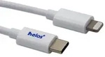 Helos USB-C zu Lightning-Kabel, MFI-zertifiziert, 1,0m, wei&szlig;
