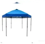COSTWAY Pavillon 3,6x3,6m, sechseckig wasserfest, h&ouml;henverstellbar, mit...