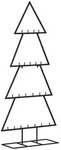 vidaXL Metall-Weihnachtsbaum f&uuml;r Dekorationen Schwarz 125 cm