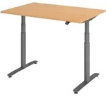 b&uuml;m&ouml; Schreibtisch elektrisch Bluetooth & App XDLR Rechteck: 120 x 80 cm -...