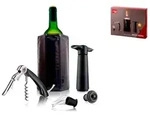 VACU VIN Geschenkset Wein Original 5-tlg., Weinaccessoires, Vakuumpumpe, 3890260