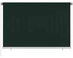vidaXL Au&szlig;enrollo 225 (B) x 140 (H) cm Dunkelgr&uuml;n HDPE