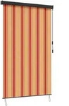 vidaXL Rollo Mehrfarbig 120 x 250 cm Stoff und Aluminium