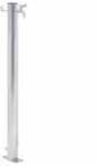 vidaXL Wassers&auml;ule f&uuml;r den Garten 80 cm Edelstahl Rund