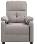 vidaXL Massagesessel Taupe Stoff