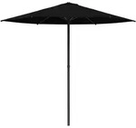 vidaXL Gartensonnenschirm 230 x 230 cm Polyester Rechtwinklig Schwarz
