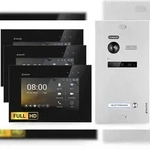 HD Video T&uuml;rsprechanlage f&uuml;r 1 Familienhaus, 3x Monitore, Balter EVO HD