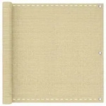 vidaXL Balkonsichtschutz Beige 120 x 800 cm HDPE und Aluminium