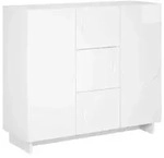 vidaXL Sideboard Hochglanz Wei&szlig; 85,5 x 31 x 75 cm Holzwerkstoff 8011553