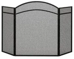 HOMCOM - Kaminschutzgitter - 96 x 60 cm - schwarz