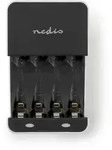 Nedis NiMH-Akku-Ladeger&auml;t AA / AAA - 1.2 V DC - Ladeerhaltung - Euro / Typ-C (CEE