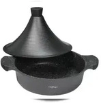 Aluguss Tajine Tagine &Oslash;32cm Induktion Silikongriffe Gartopf Dampfgarer Br&auml;ter