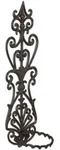 Relaxdays Blumenhalter, Blumentopf Wandhalterung, Ring &Oslash; 14,5 cm, Gusseisen,...