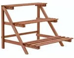 vidaXL 3-Tier Pflanzenst&auml;nder Zedernholz 48x45x40 cm