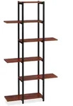 Relaxdays Pflanzenregal, Blumentreppe 6 Ablagen, HBT: 150x78x24 cm, Stahl & MDF,