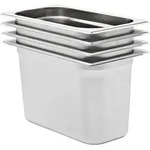 vidaXL Gastronormbeh&auml;lter 4 Stk. GN 1/3 200 mm Edelstahl