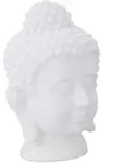 Relaxdays Buddha Kopf, Kunststoff, Buddha-Figur, HBT: 17x12x10 cm, Zen-Deko f&uuml;r