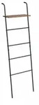 Relaxdays Handtuchleiter, 4 Sprossen, Ablage, HxBxT: 150 x 45,5 x 20 cm, Metall,